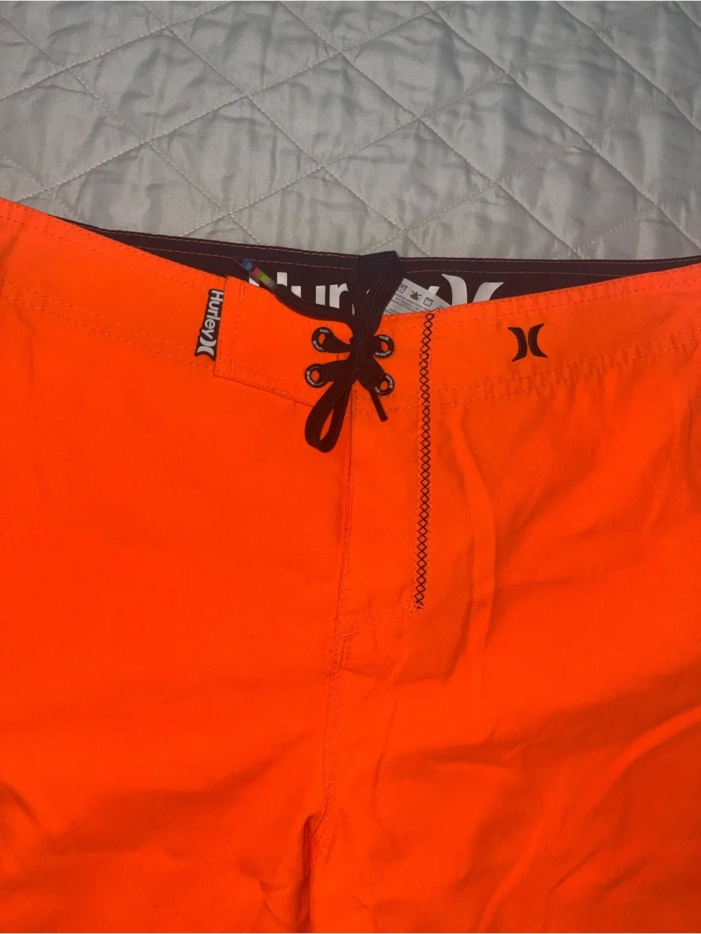 Hurley Men’s Orange and Black Boardshorts
